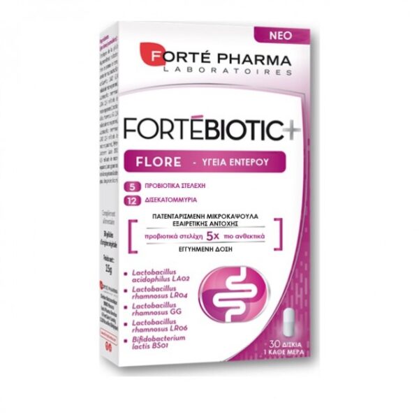 Forte Pharma Fortebiotic+ Flore 30 κάψουλες