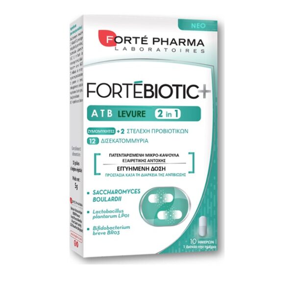 Forte Pharma Fortebiotic+ ATB 2in 1 Levure 10 κάψουλες