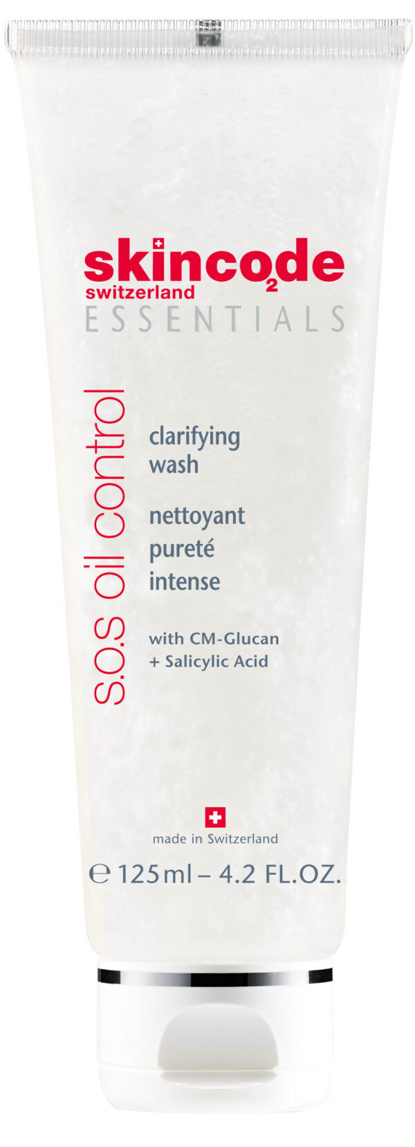 Skincode Sos Oil Control Clarifying Wash - Τζελ καθαρισμού για λιπαρά δέρματα 125ml