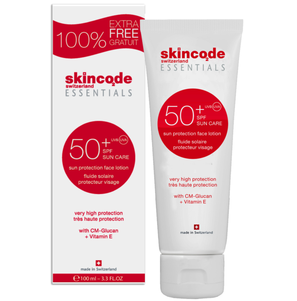 Skincode Sun protection face lotion spf 50 - Απαλό αντηλιακό spf50 για πρόσωπο 100ml