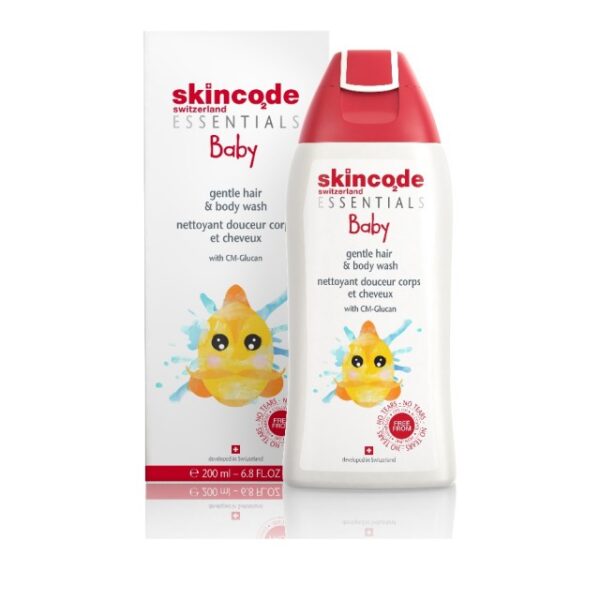 Skincode Baby Gentle Hair & Body Wash - Βρεφικό καθαριστικό για το σώμα και τα μαλλιά 200ml