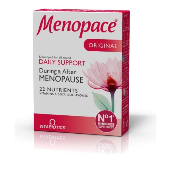 Vitabiotics Menopace Original, Συμπλήρωμα για τα Συμπτώματα της Εμμηνόπαυσης 30tabs