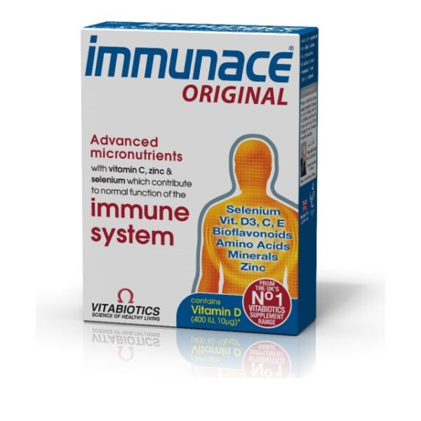 Vitabiotics Immunace ORIGINAL Ολοκληρωμένο Συμπλήρωμα Ενίσχυσης του Ανοσοποιητικού 30Tabs