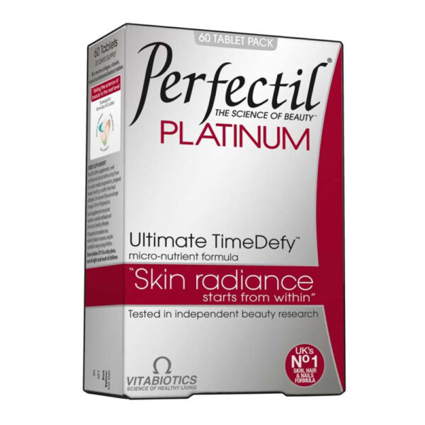 Vitabiotics Perfectil Platinum Συμπλήρωμα Διατροφής Για Μαλλιά Νύχια Δέρμα 60 Δισκία