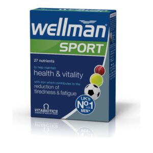 Vitabiotics Wellman Sport, Συμπλήρωμα Διατροφής για Άνδρες που Αθλούνται για Ενέργεια & Τόνωση 30Tabs