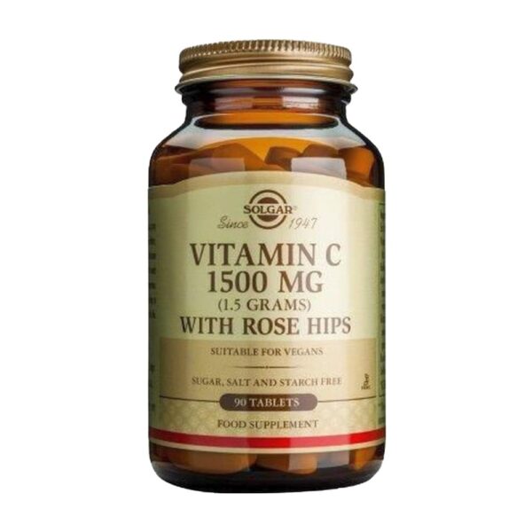 Solgar Vitamin C Rose Hips 1500Mg 90 Tabs