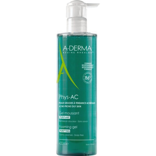 Aderma Cleansing Phys-AC Gel Moussant Purifiant 400ml