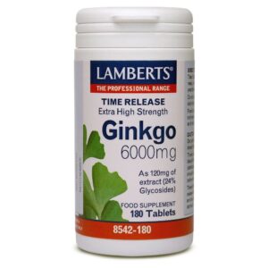 Lamberts Ginkgo Biloba Extract 6000Mg 180 Tabs